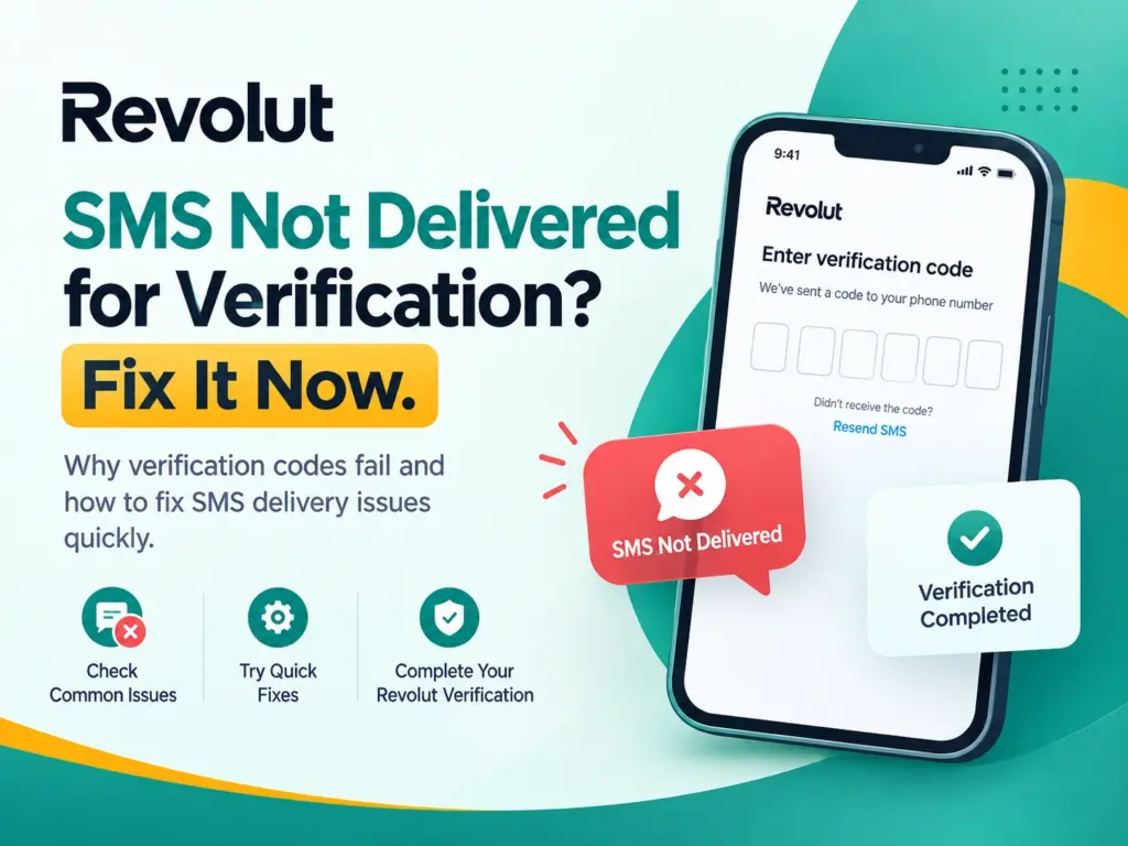 Revolut SMS Not Delivered for Verification