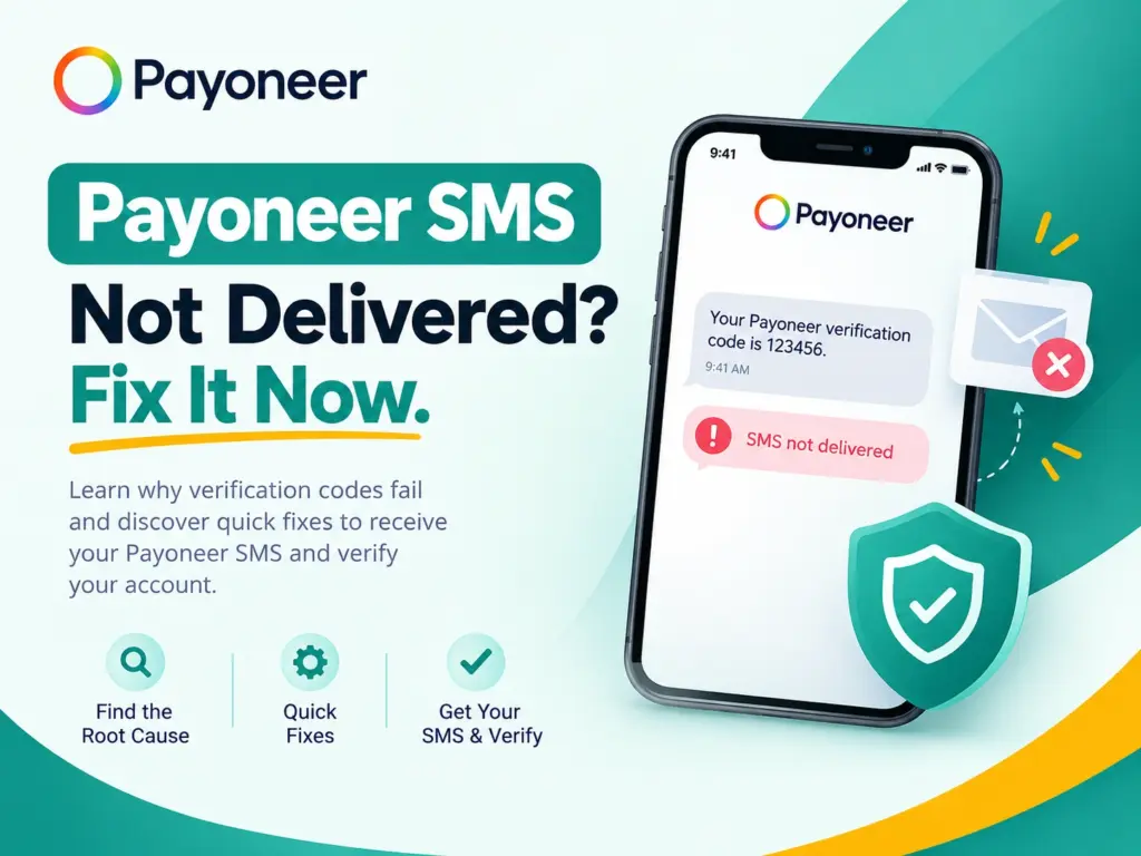 Payoneer SMS Not Delivered for Verification