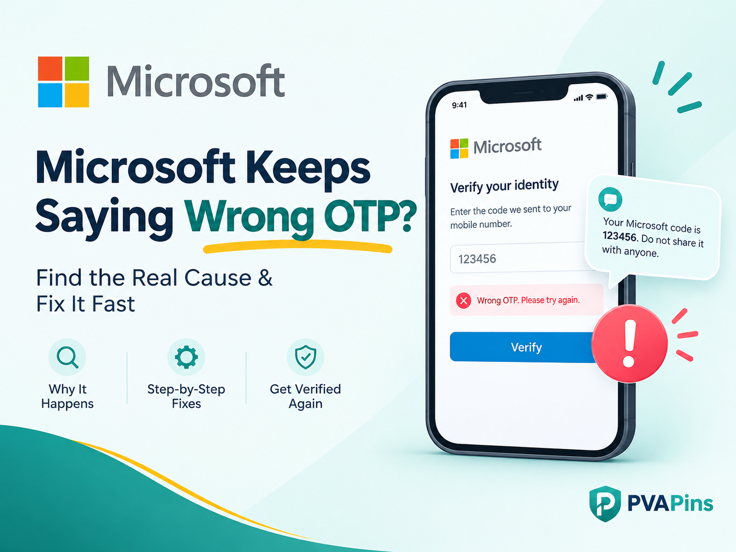 Microsoft Keeps Saying Wrong OTP