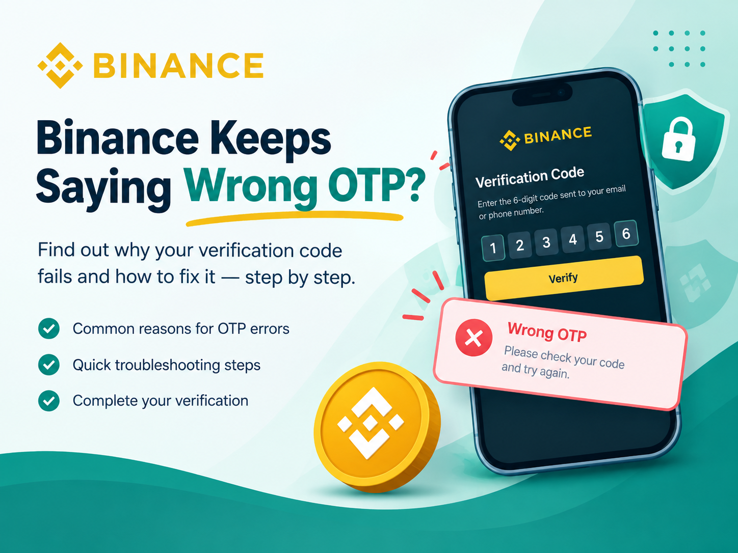 Binance Keeps Saying Wrong OTP