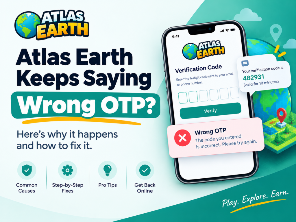 Atlas Earth Keeps Saying Wrong OTP