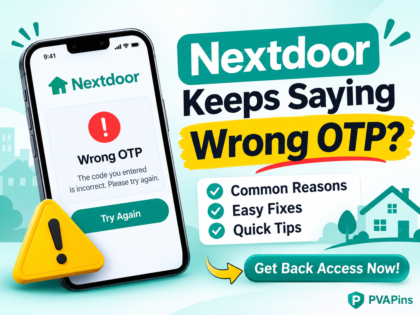 Nextdoor Keeps Saying Wrong OTP