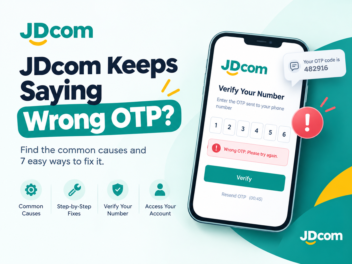 JDcom Keeps Saying Wrong OTP