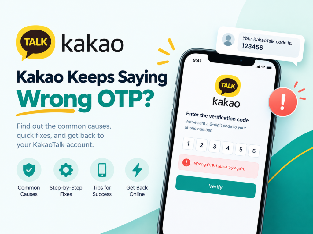 Kakao Keeps Saying Wrong OTP