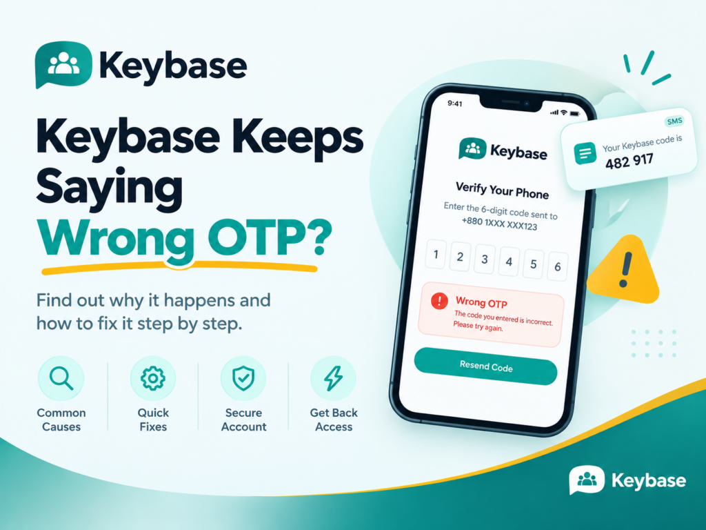 Keybase Keeps Saying Wrong OTP
