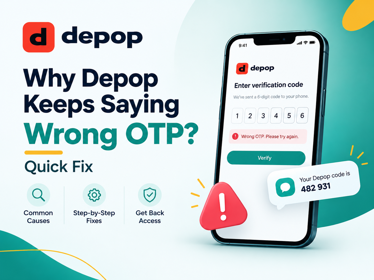 Depop Keeps Saying Wrong OTP