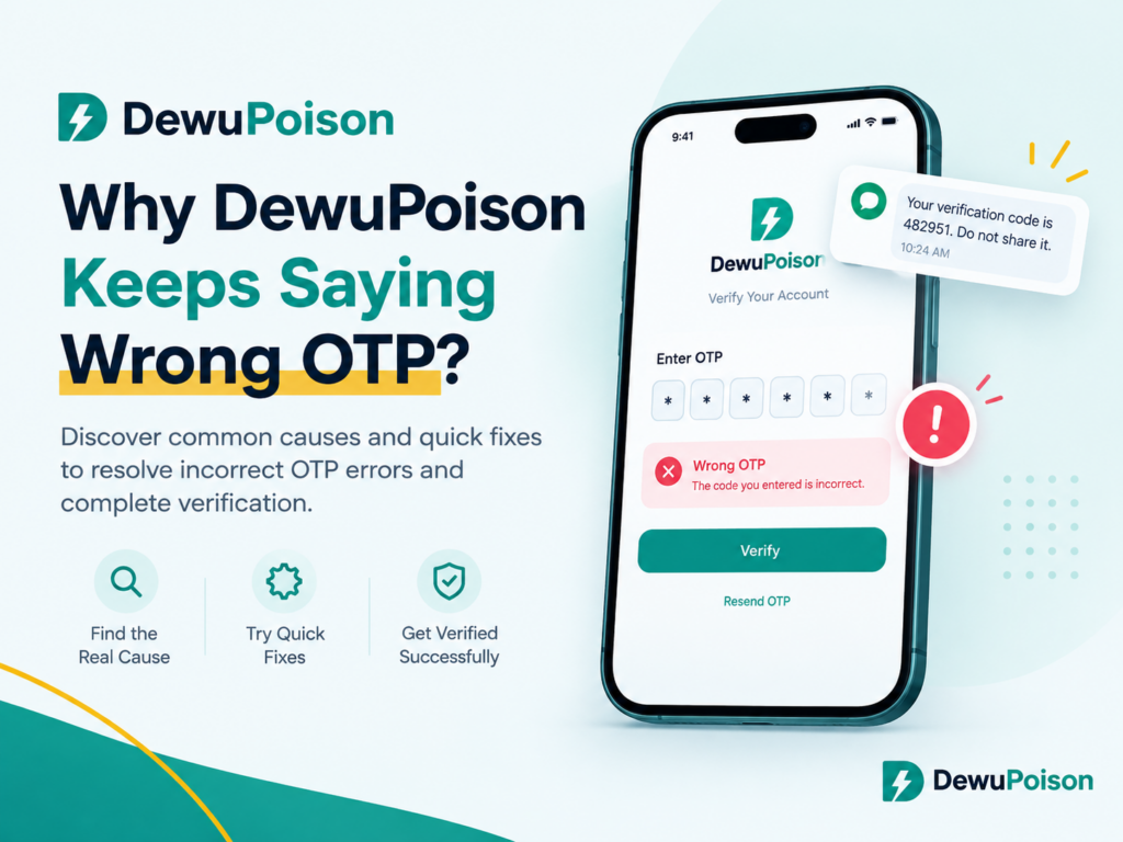 DewuPoison Keeps Saying Wrong OTP