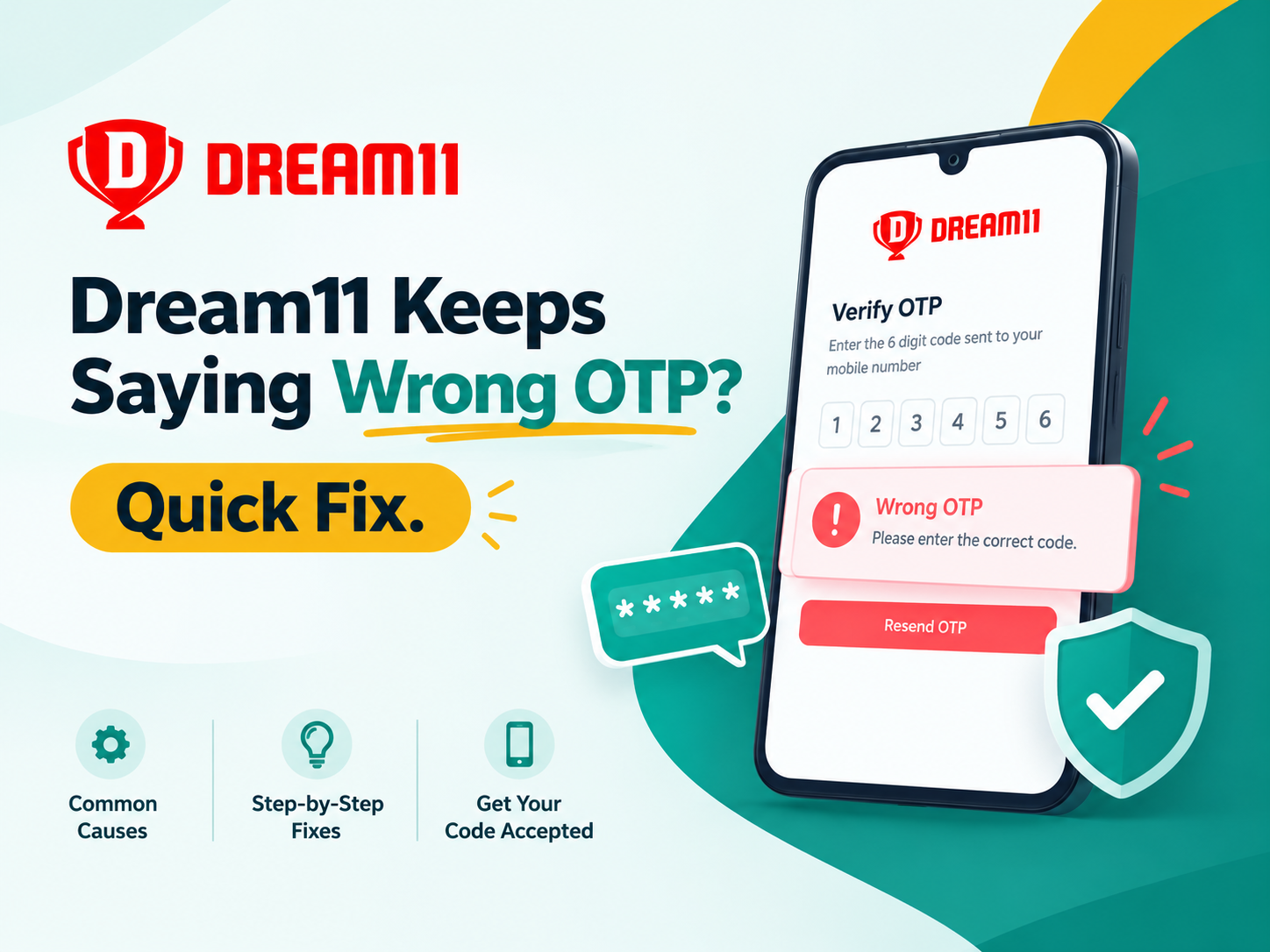Dream11 Keeps Saying Wrong OTP