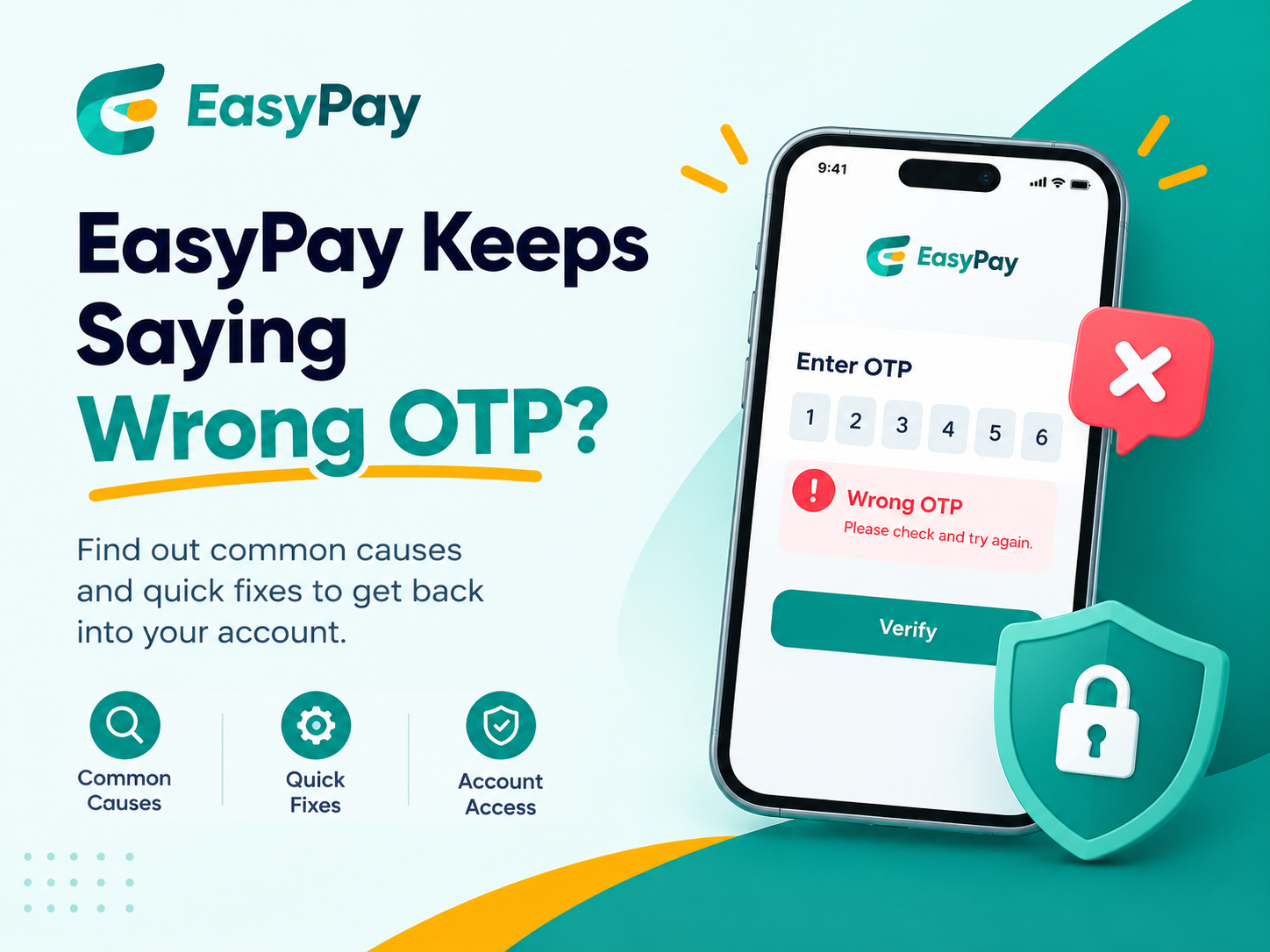 EasyPay Keeps Saying Wrong OTP