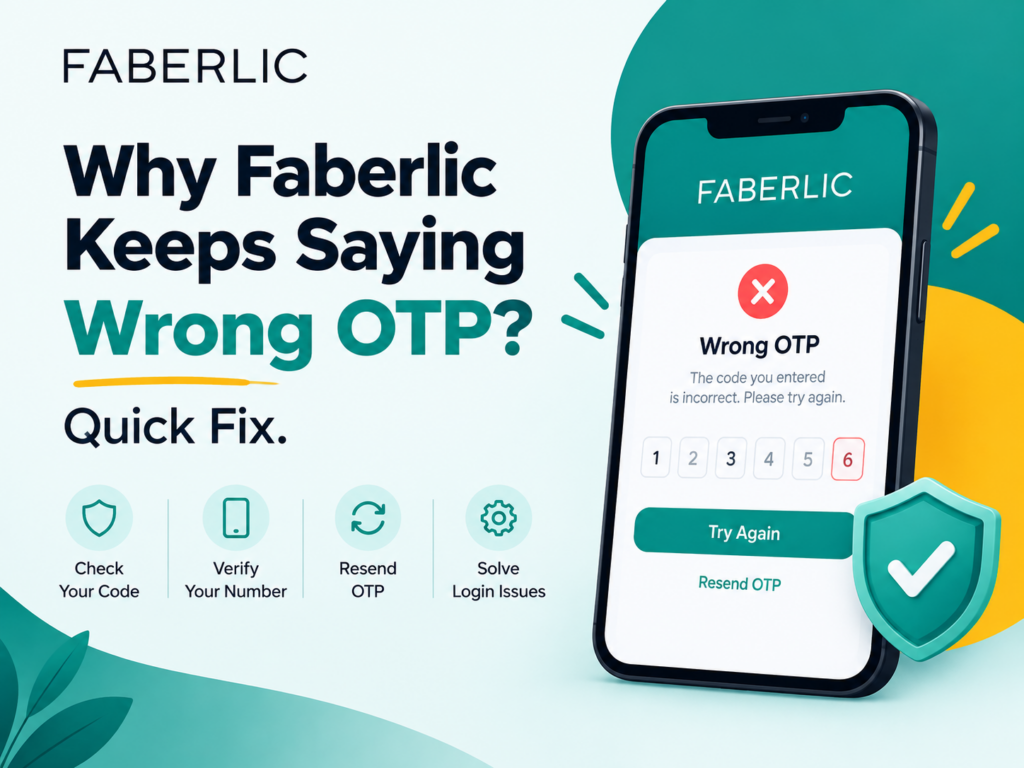 Faberlic Keeps Saying Wrong OTP