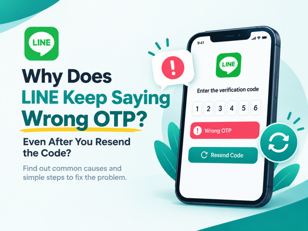 LINE Keeps Saying Wrong OTP