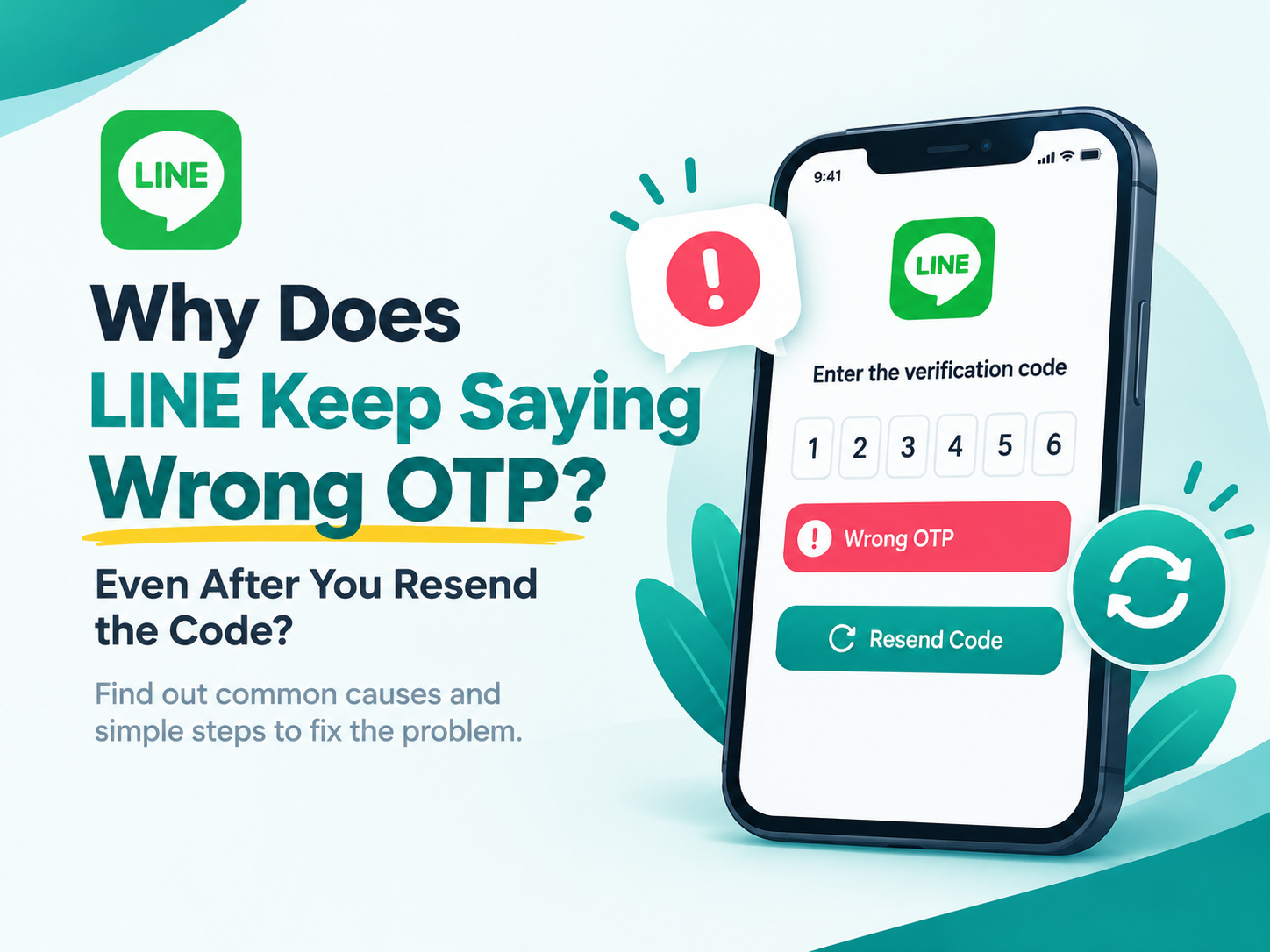 LINE Keeps Saying Wrong OTP