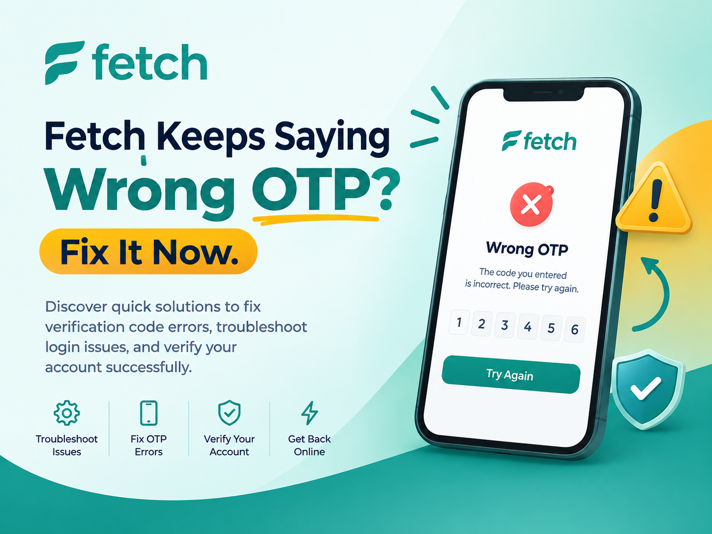 Fetch Keeps Saying Wrong OTP