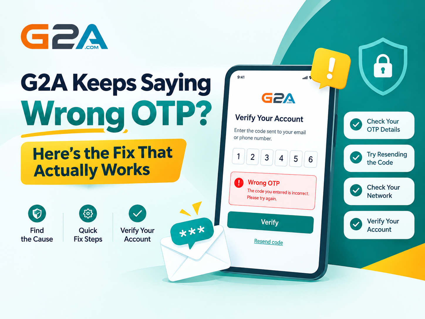 G2A Keeps Saying Wrong OTP