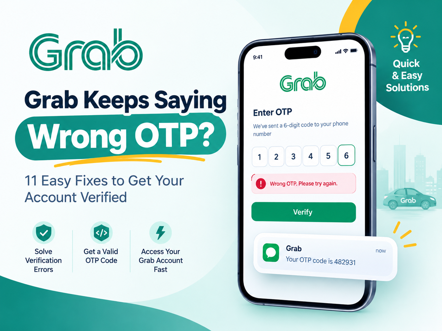Grab Keeps Saying Wrong OTP