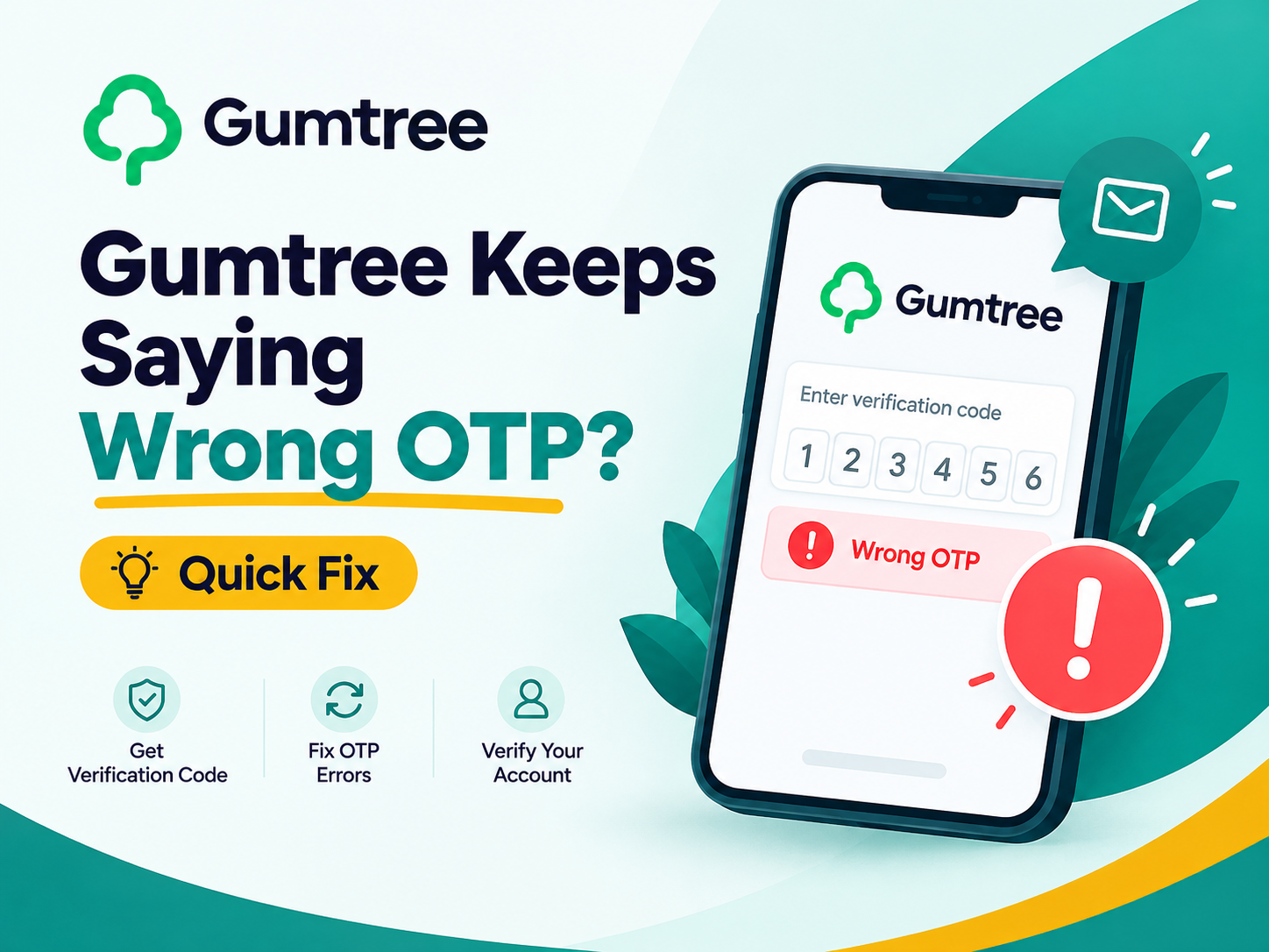Gumtree Keeps Saying Wrong OTP