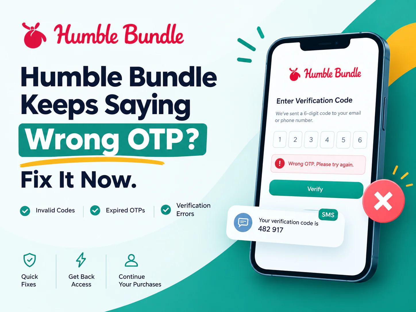 Humble Bundle Keeps Saying Wrong OTP