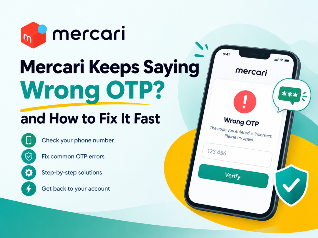 Mercari Keeps Saying Wrong OTP