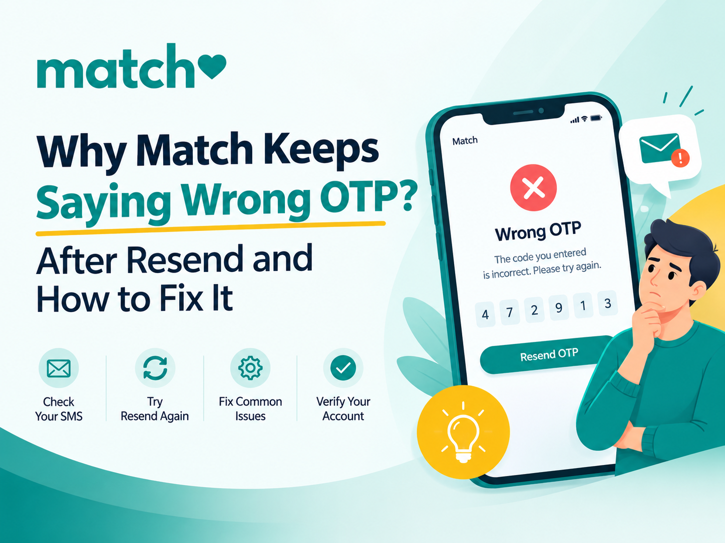 Match Keeps Saying Wrong OTP