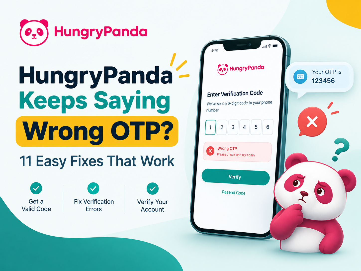 HungryPanda Keeps Saying Wrong OTP
