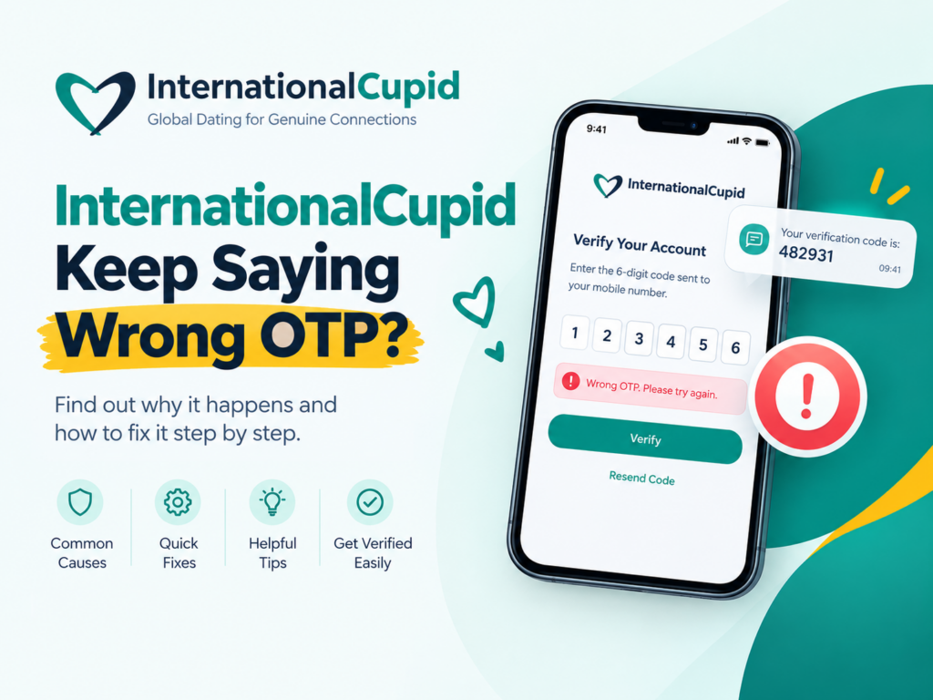 InternationalCupid Keeps Saying Wrong OTP