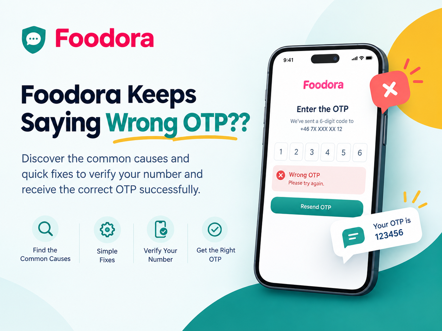 Foodora Keeps Saying Wrong OTP