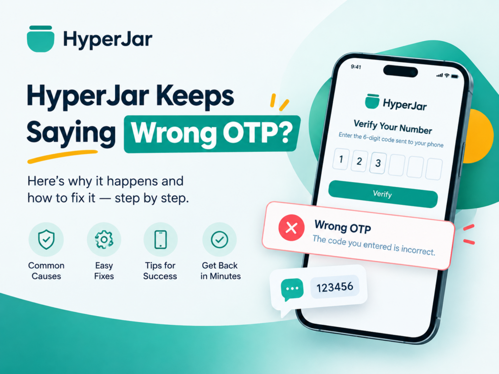 HyperJar Keeps Saying Wrong OTP